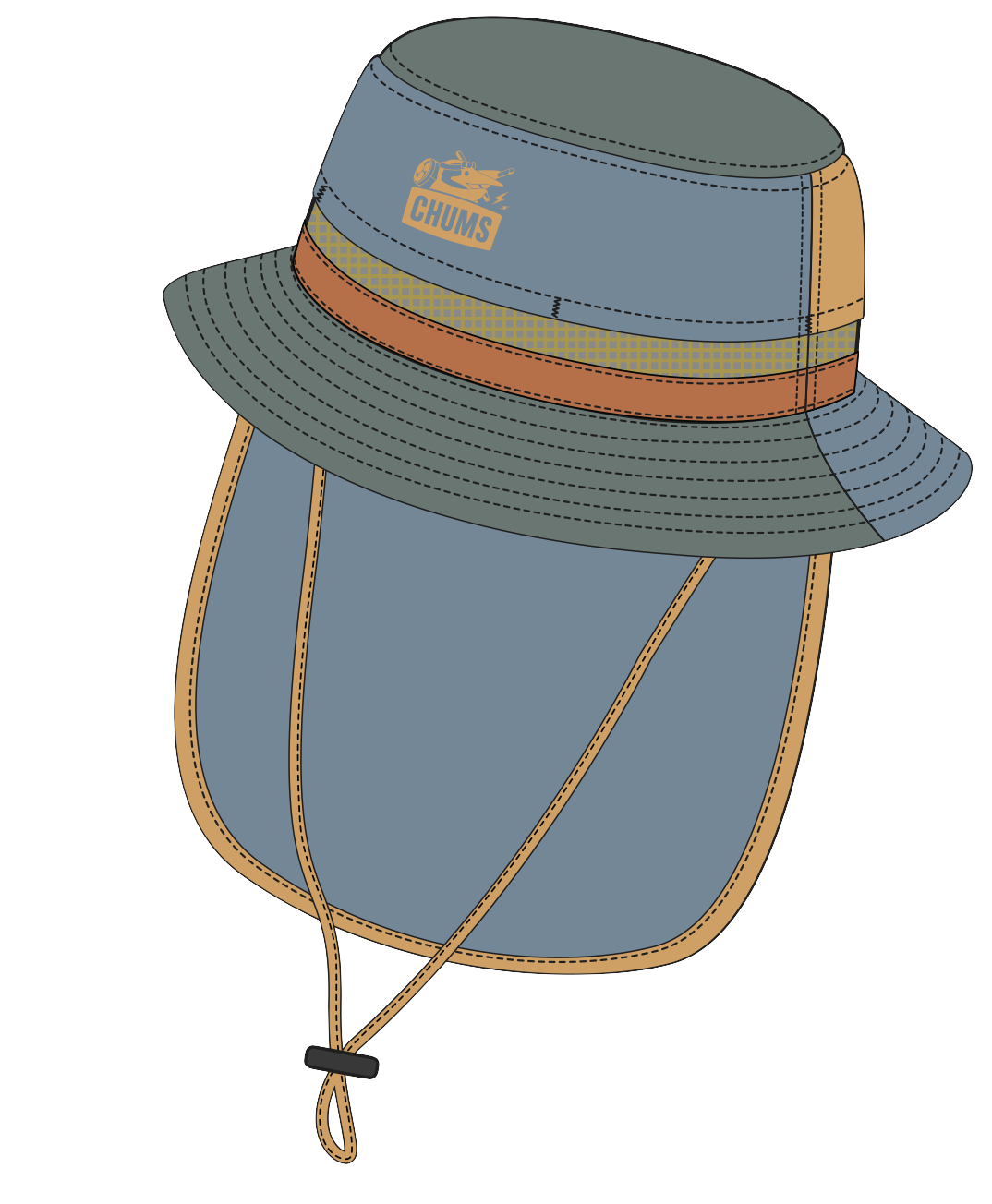 CHUMS × Earth Celebration 2026 Sunshade Hat（サンシェードハット）
